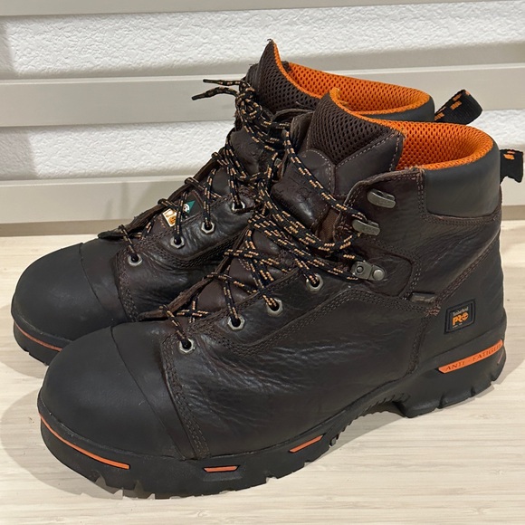 Timberland Other - Timberland‎ PRO Mens Endurance  Brown Soft Toe Work Boot Sz 14 Used